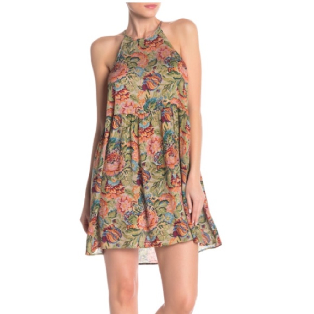SHOW ME YOUR MUMU Floral Darcy Halter Dress